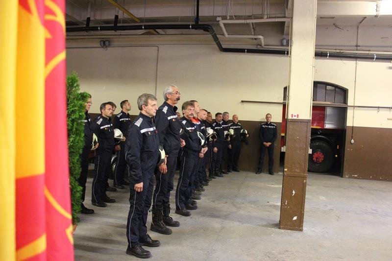 2013: CÉRÉMONIE DU 11 SEPTEMBRE À LA CASERNE DES POMPIERS À NAMUR