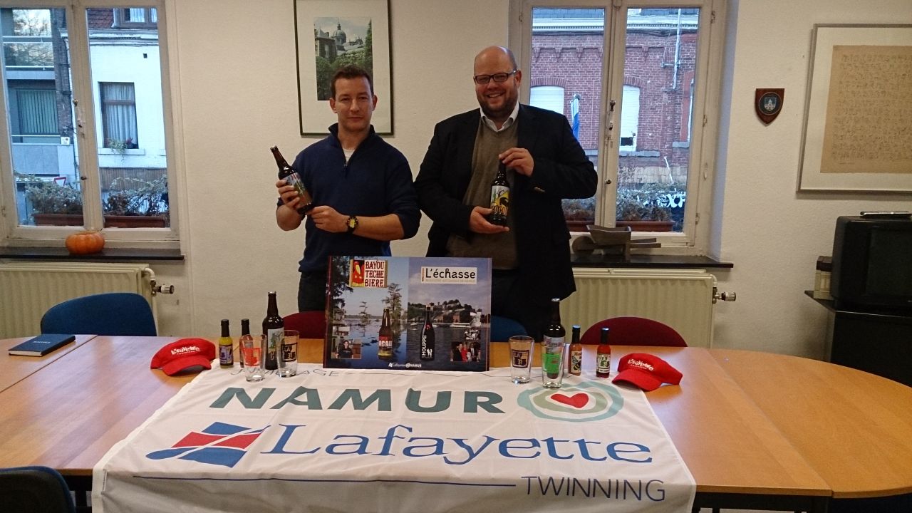 Jumelage de deux brasseries : « L’Echasse » (Namur) et la « Bayou Teche Bière» (Louisiane)