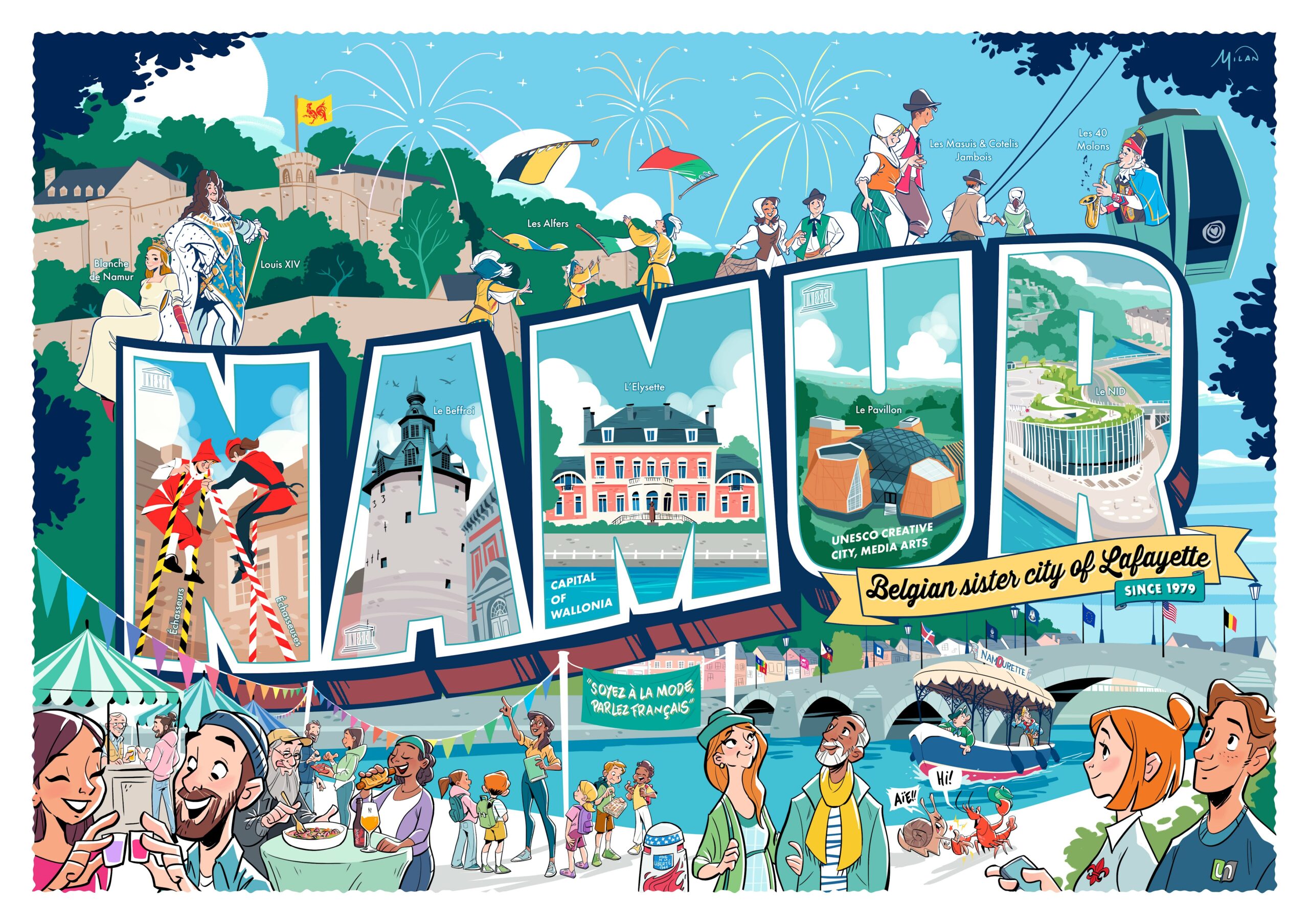 L’image de « Namur » à Lafayette : une démarche symbole d’amitié réciproque